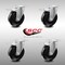 Service Caster 5 Inch SS Hard Rubber Wheel Swivel Top Plate Caster Set with Total Lock Brake SCC-SSTTL20S514-HRS-4 - alternate 5